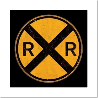 Railroad Xing Sign Posters and Art